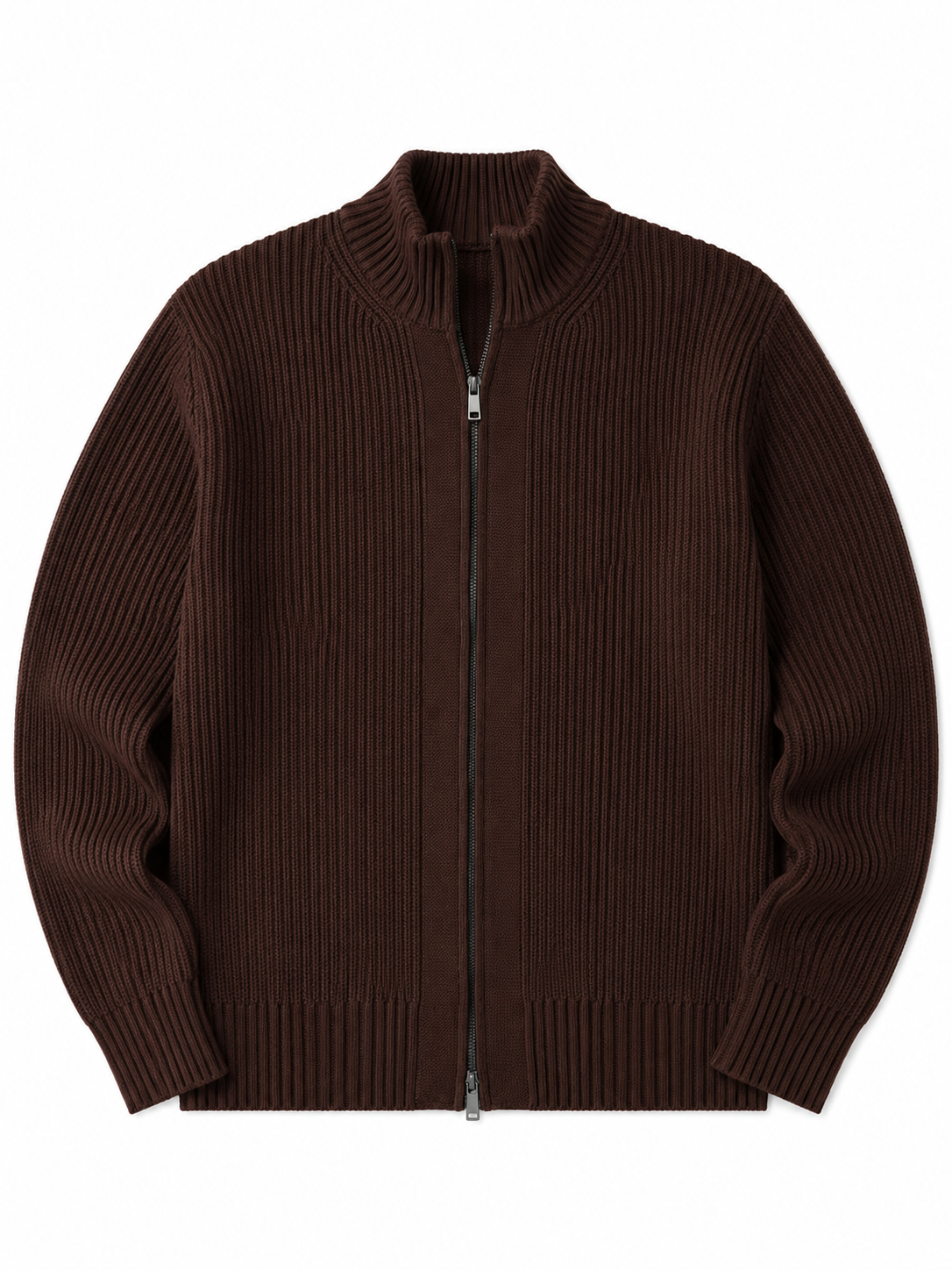 The Aramis Ribbed Zip Cardigan