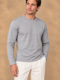 Noirvain Luxe Cotton T-shirt Light Grey