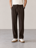 Alcott Pleated Trouser Brown