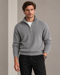 Sorrell Half-Zip Knit Light Grey