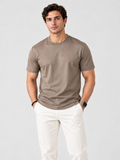 Luxe Cotton T-Shirt Taupe