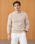 Annecy Ribbed Crew Cream