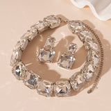 Diamond Earrings & Necklace Set