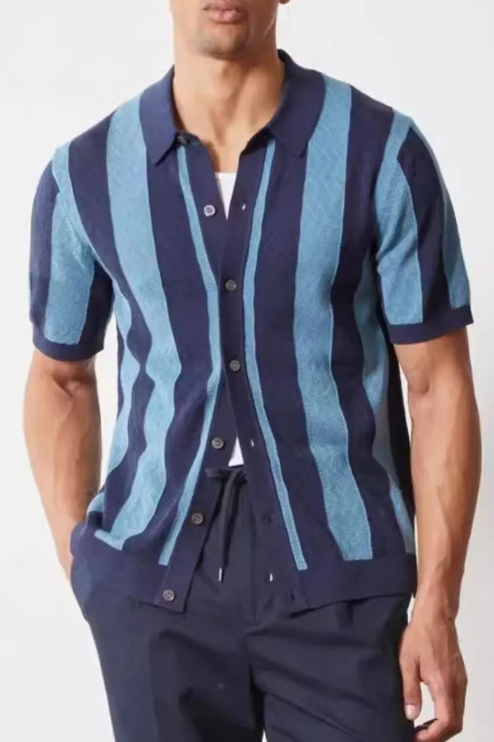 Enzo Striped Short Sleeve Shirt