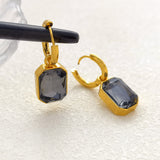 Geometric Zircon Earrings
