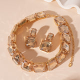 Diamond Earrings & Necklace Set