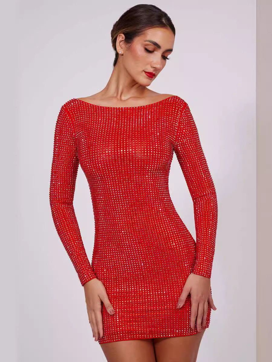Gabriella Mini Rhinestone Dress