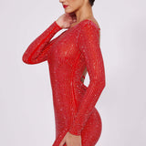 Gabriella Mini Rhinestone Dress