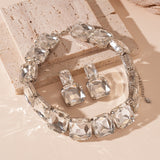 Diamond Earrings & Necklace Set