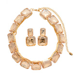 Diamond Earrings & Necklace Set