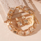 Diamond Earrings & Necklace Set