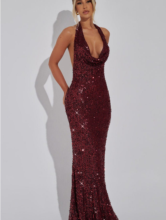 Carla Maxi Sequined Dress