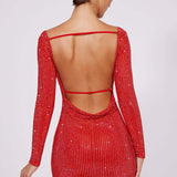 Gabriella Mini Rhinestone Dress