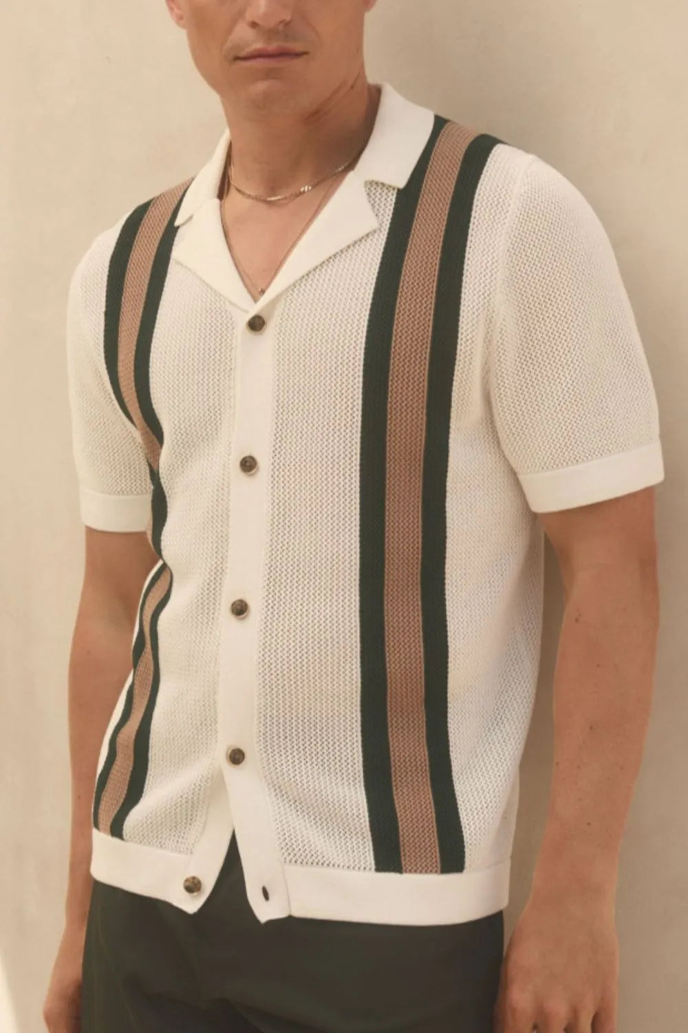 Enzo Striped Short Sleeve Shirt