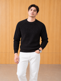 Annecy Ribbed Crew Black