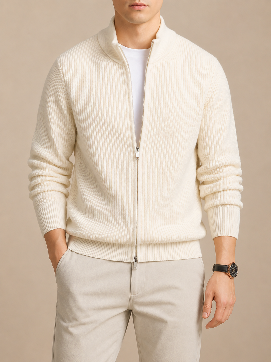 Sévigné Ribbed Knit Cardigan