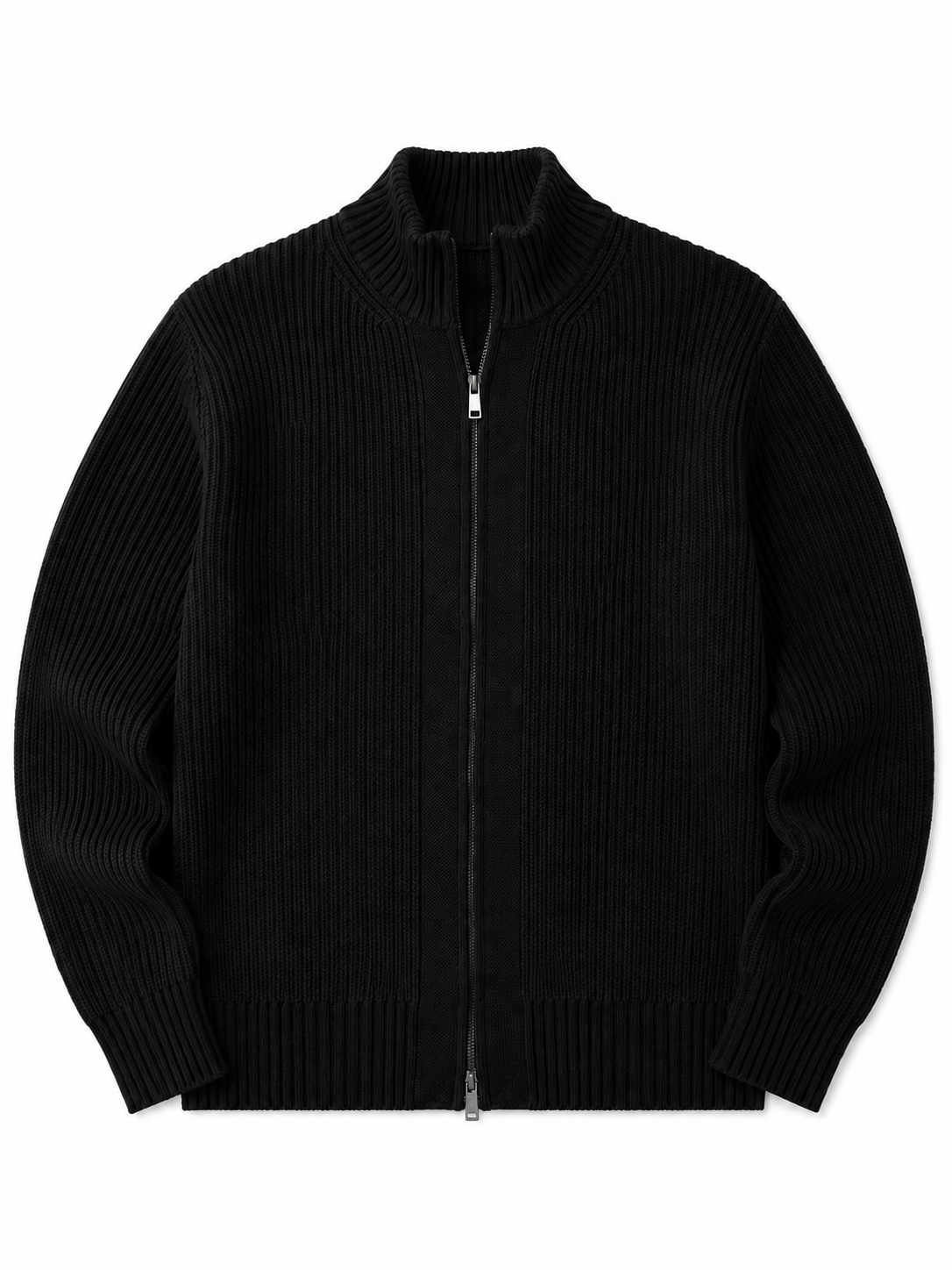 The Aramis Ribbed Zip Cardigan