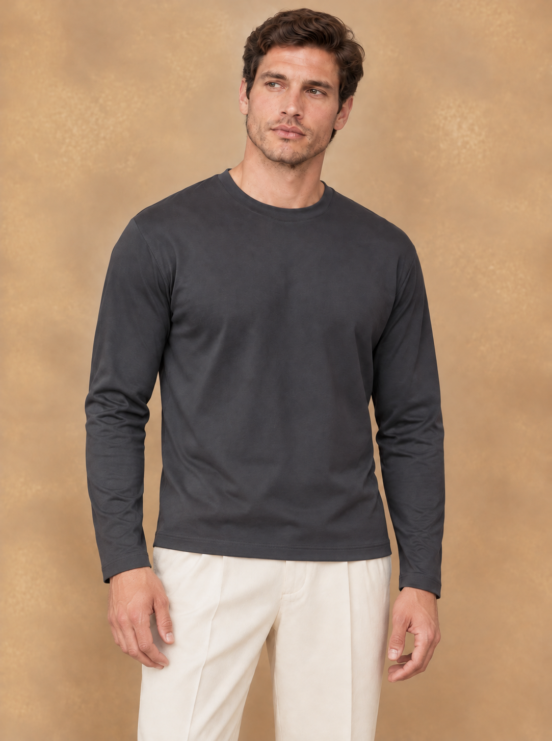 Noirvain Luxe Cotton T-shirt Grey