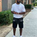 Cargo Denim Shorts