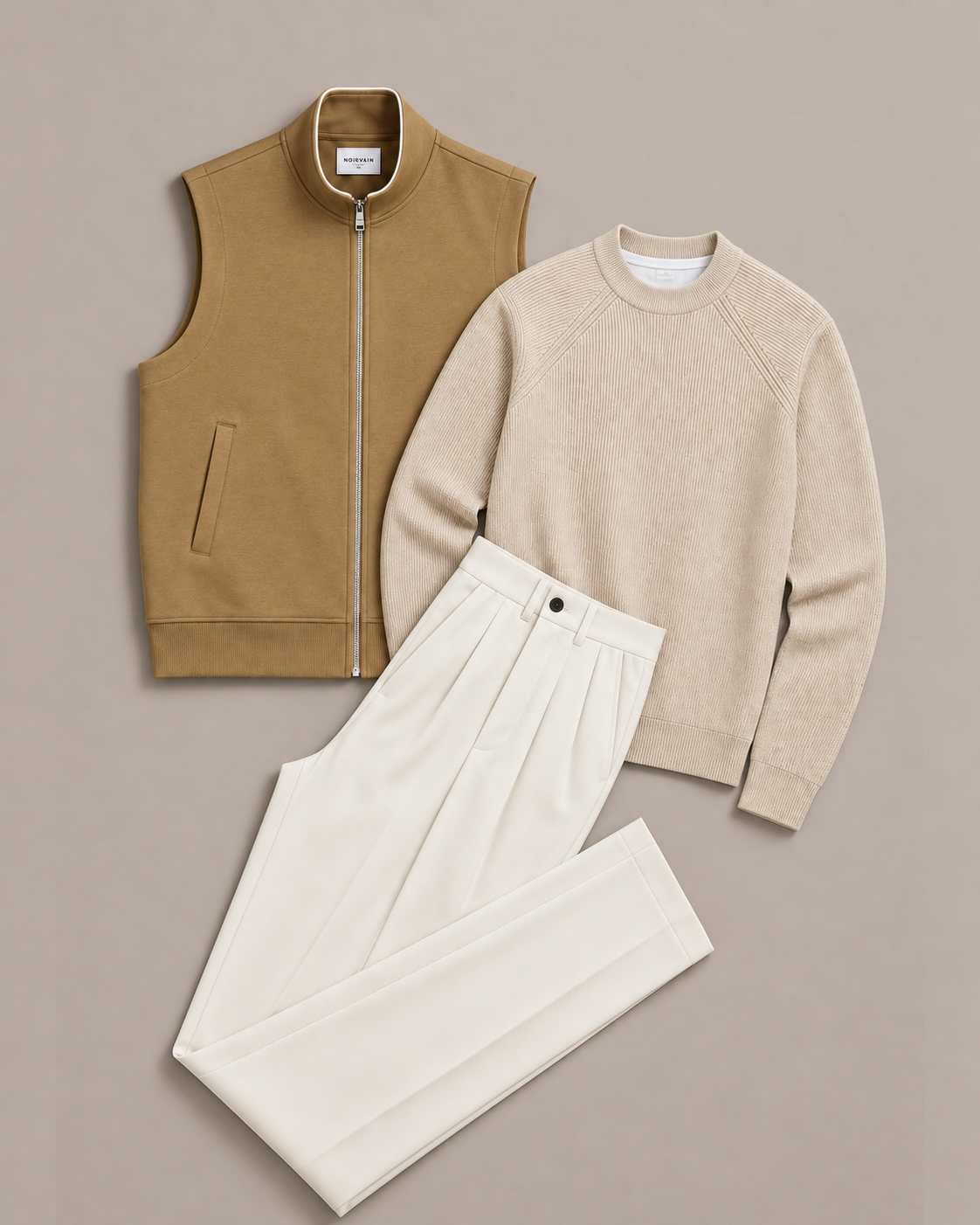 The Corbin Crew Set Camel