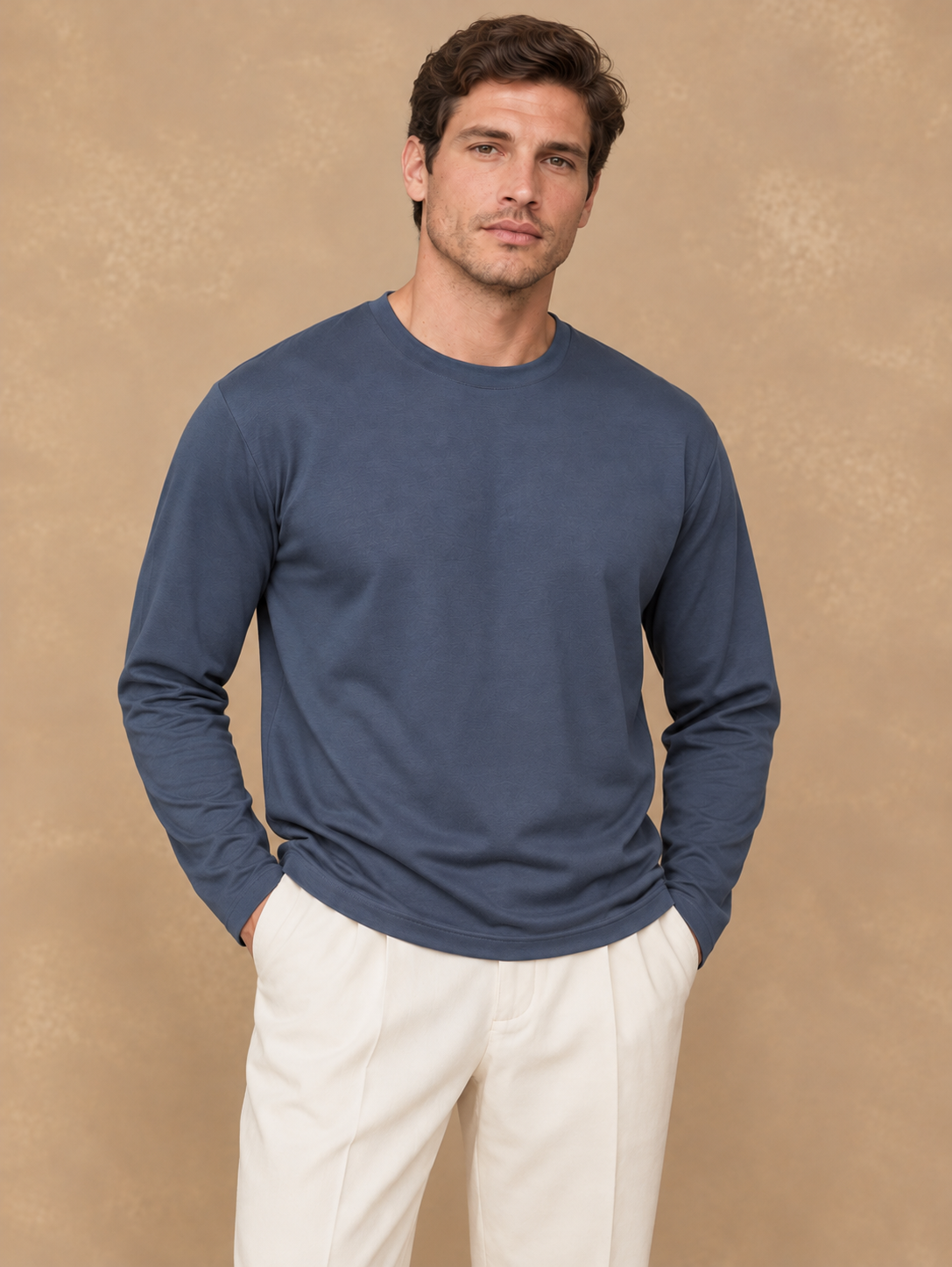 Noirvain Luxe Cotton T-shirt Blue