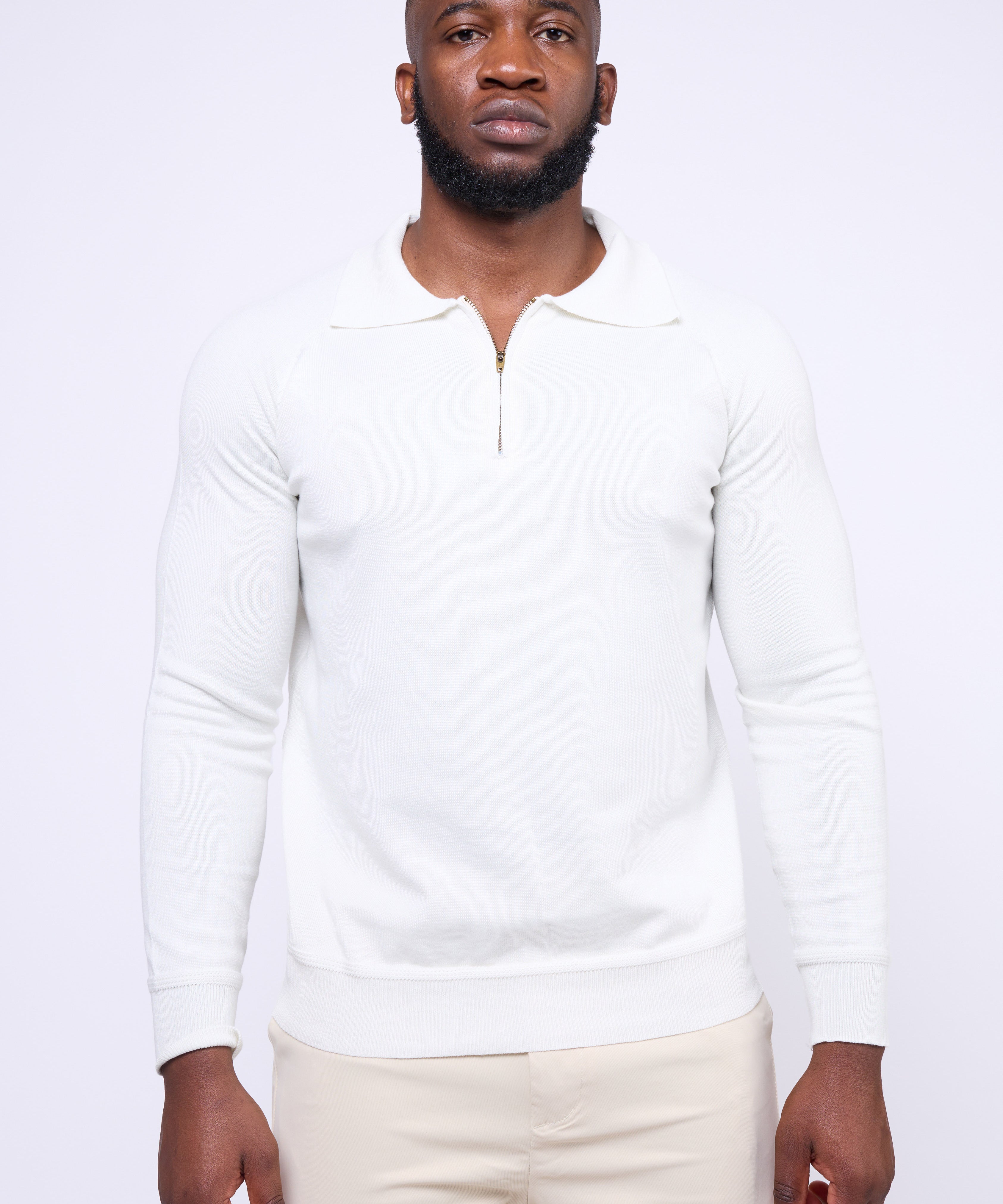 Alonso Half Zip Polo