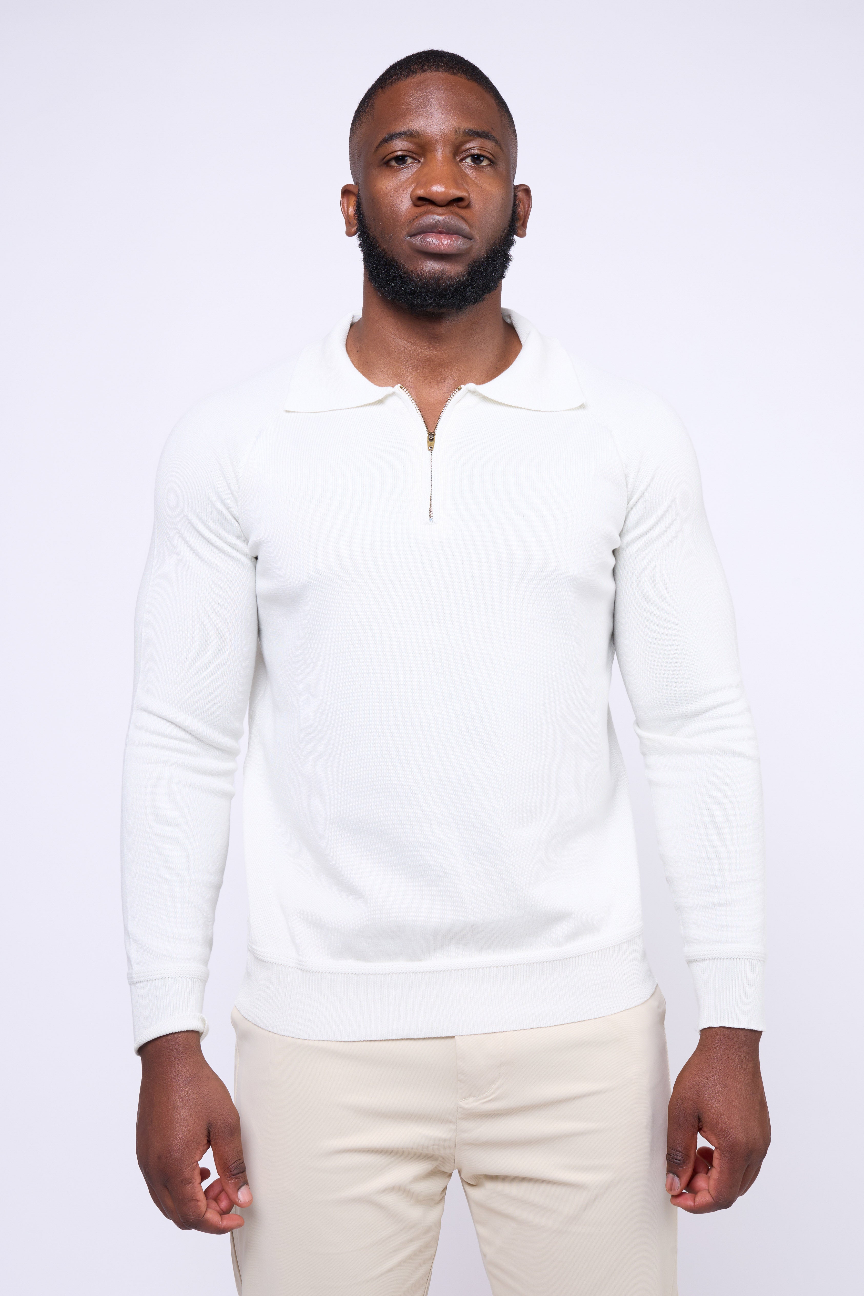 Alonso Half Zip Polo