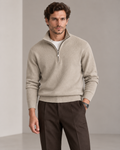 Sorrell Half-Zip Knit Sand