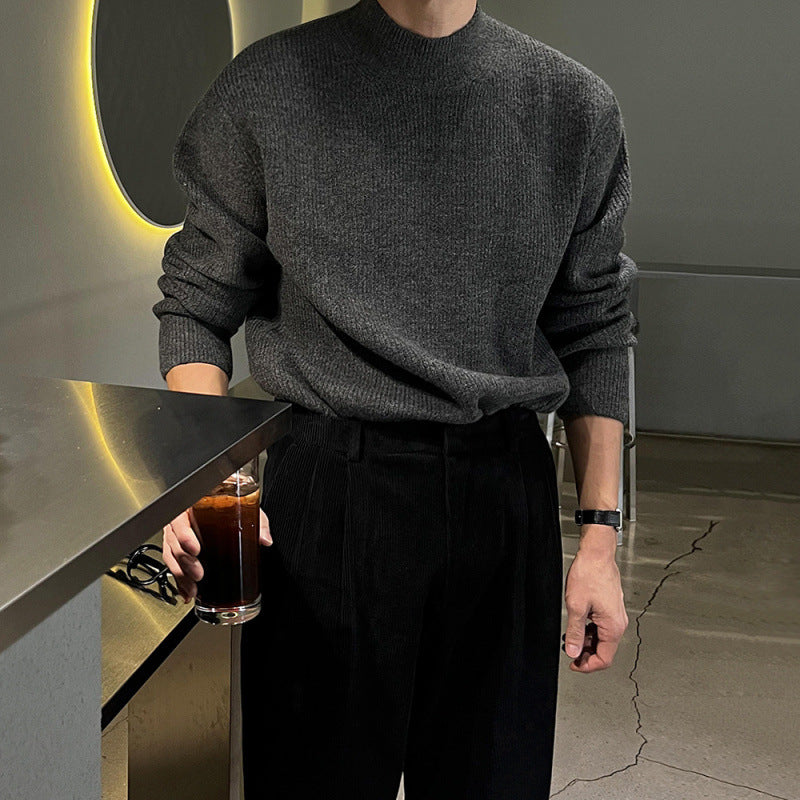 The Marchetti Ribbed Mock-Neck