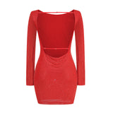 Gabriella Mini Rhinestone Dress