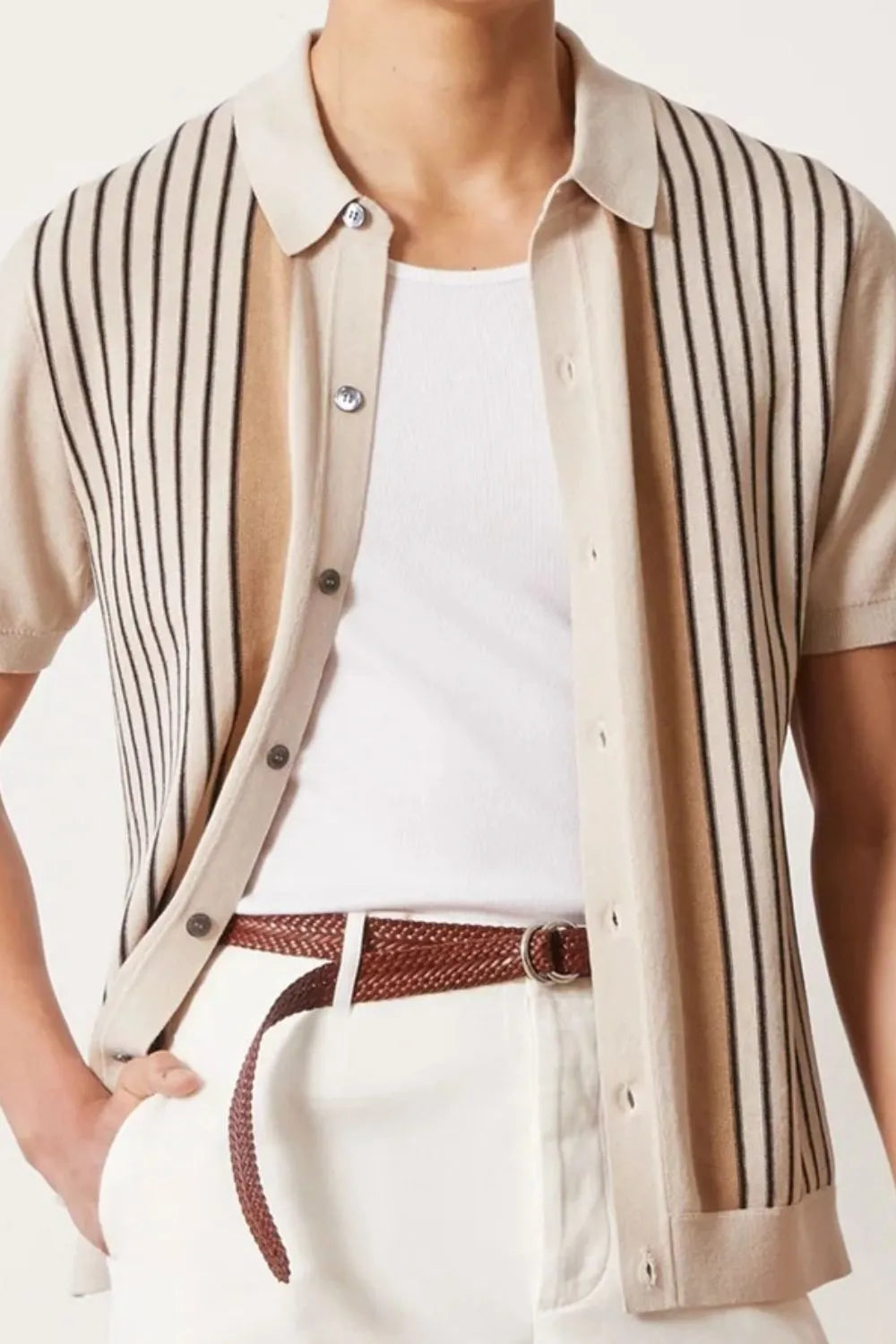 Enzo Striped Short Sleeve Shirt