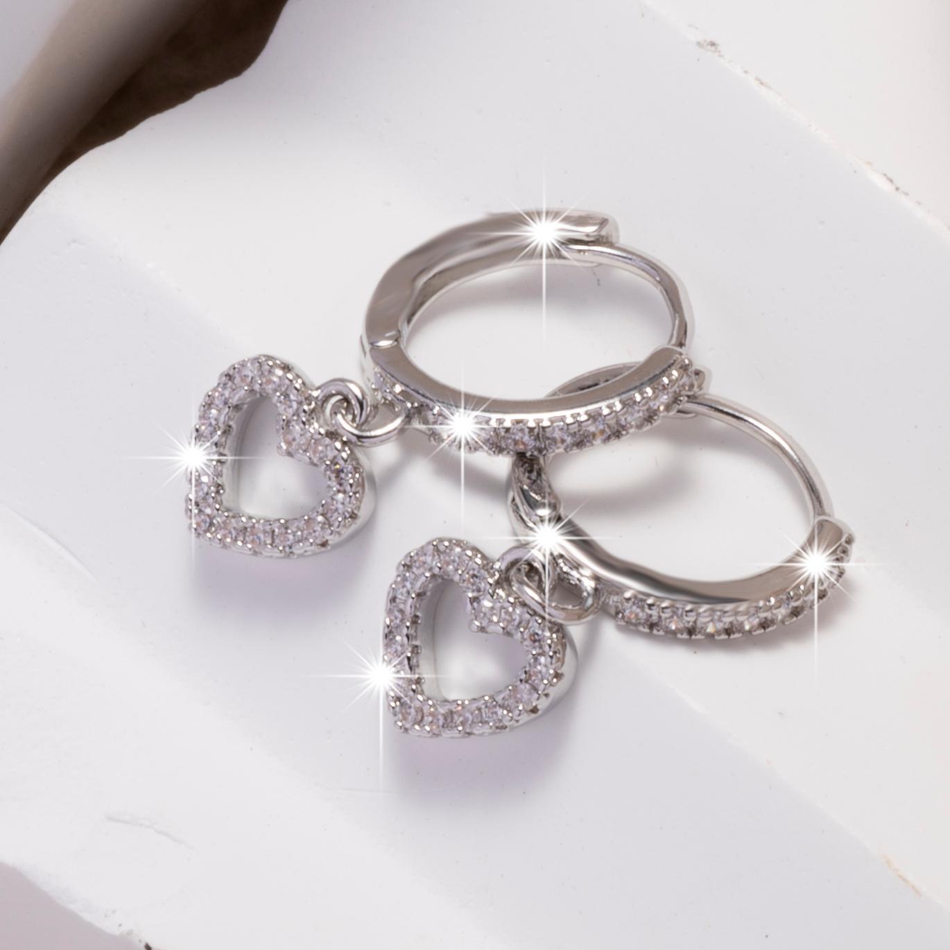 Heart Pendant Earrings