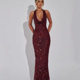 Carla Maxi Sequined Dress
