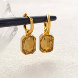 Geometric Zircon Earrings